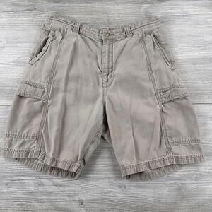Tommy Bahama Cargo Shorts Mensn 34 Off White Khaki Rayon Blend Golf Relax